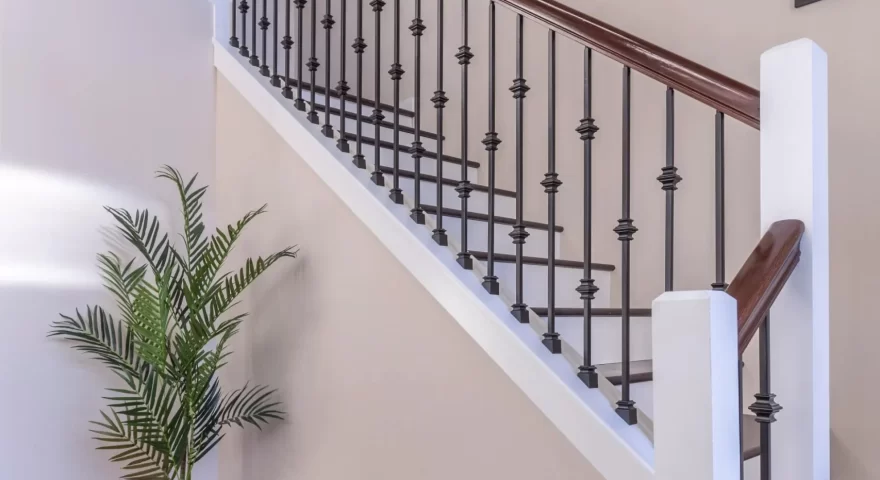 White and Brown Stairs Painting
